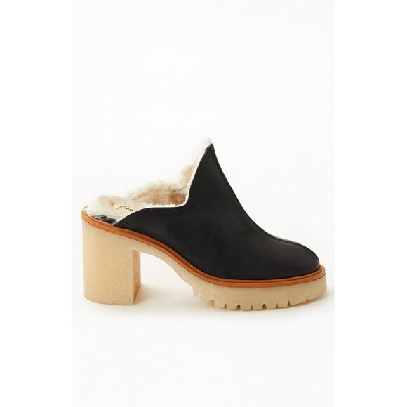 Free People Women's James Cozy Mules Clogs Size 39 Shearling - Picture 1 of 9